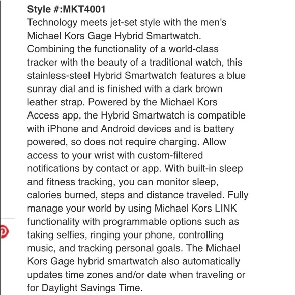 Michael Kors Hybrid Smartwatch - Picture 6 of 8